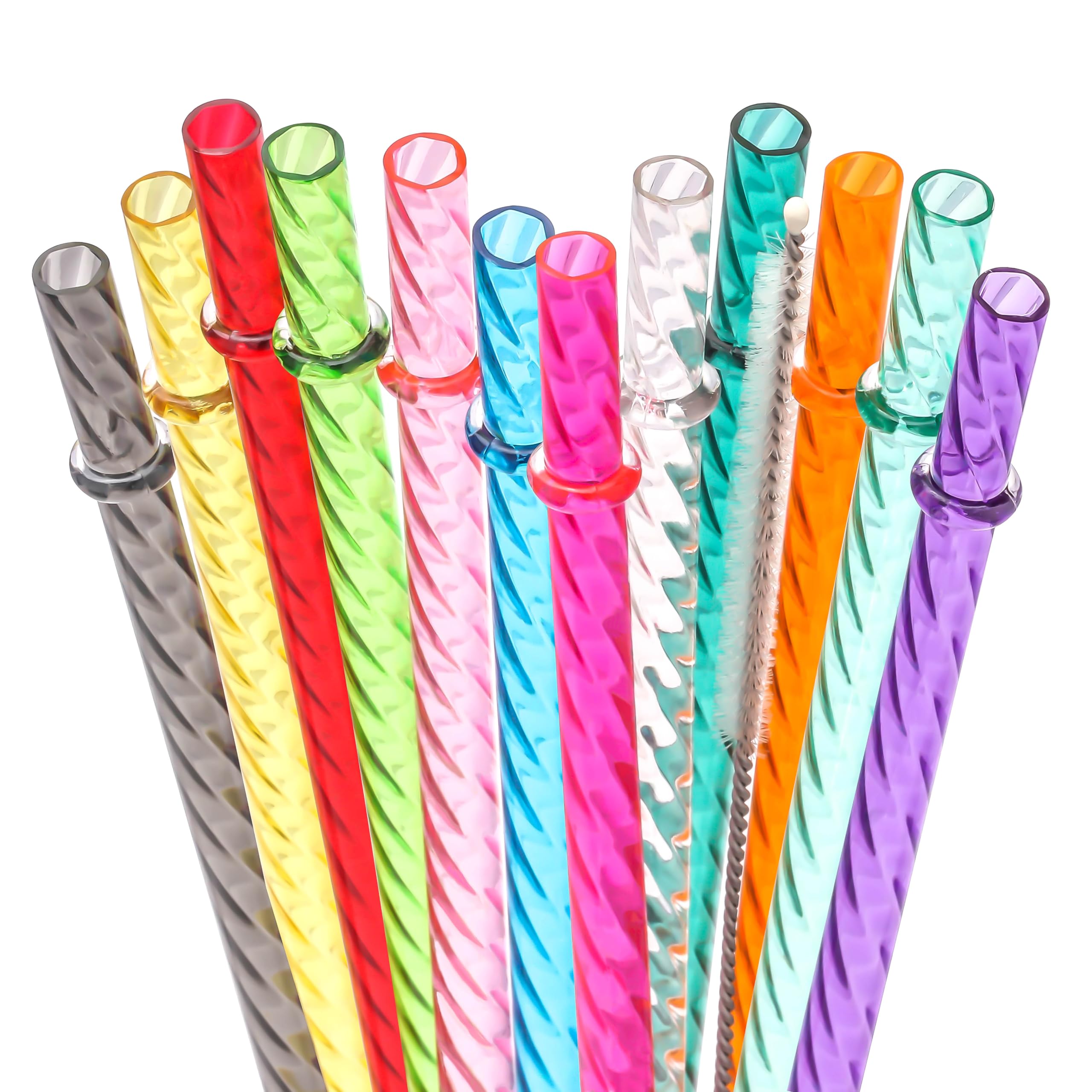 Amazon.com: Dakoufish 12 Inch Reusable Clear Plastic Swirl